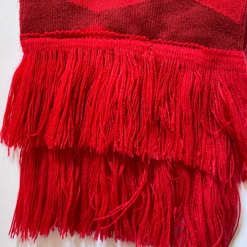 RAISING CANES Womens Mens Scarf Christmas Chicken Fast food Red Knit Unisex - Picture 6 of 8
